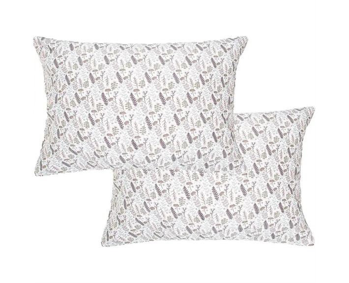 Набір наволочок 2 шт. 50х70 Цвітіння трав рожевий, бязь, Home Line, щільн 140, Україна