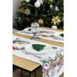 Доріжка гобеленова з велюром Зимове місто 40х140см, Україна