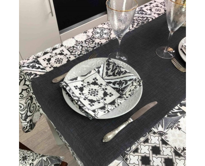 Доріжка Black Milan 120*40 ТМ "Прованс", Україна