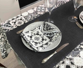 Доріжка Black Milan 120*40 ТМ "Прованс", Україна