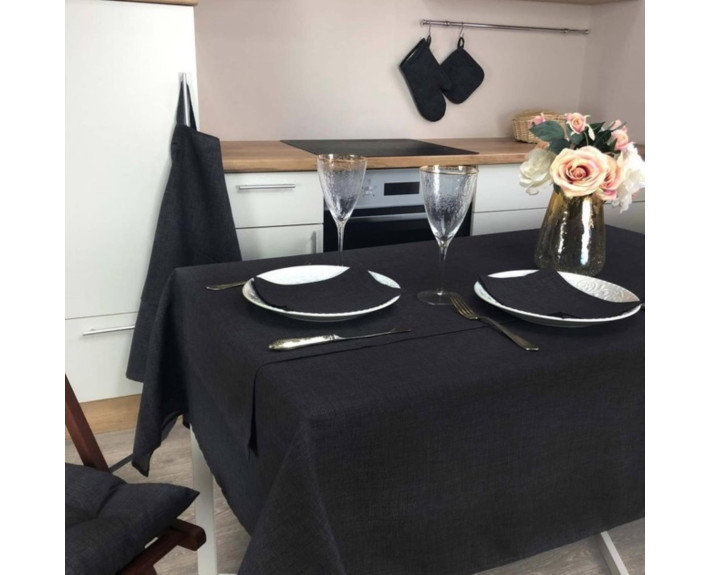 Скатертина Black Milan 180*136 ТМ "Прованс", Украина