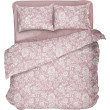 КПБ 1,5 сп. (надрукована /під 215*145 /пр 220*150 /нав 50*70 - 1 шт) Daisy [PROVANCE coral]