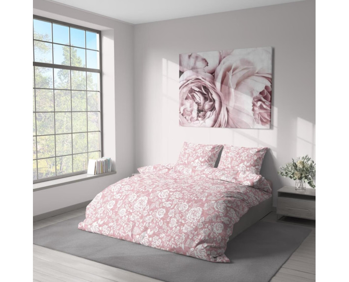 КПБ 1,5 сп. (надрукована /під 215*145 /пр 220*150 /нав 50*70 - 1 шт) Daisy [PROVANCE coral]