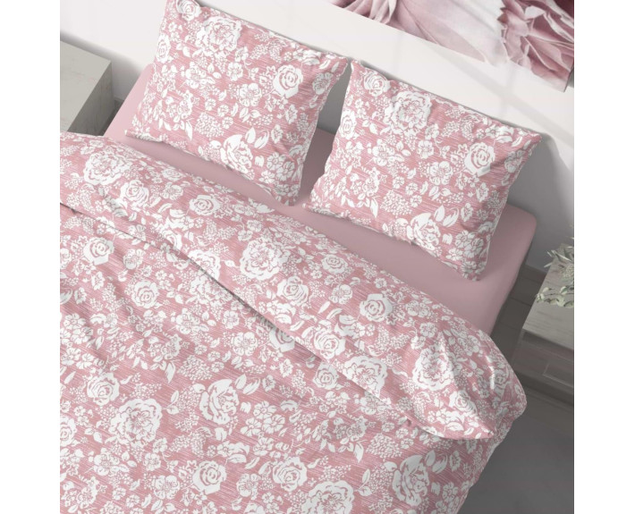 КПБ 1,5 сп. (надрукована /під 215*145 /пр 220*150 /нав 50*70 - 1 шт) Daisy [PROVANCE coral]