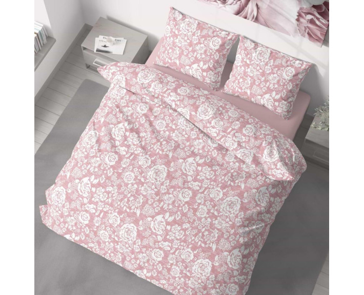 КПБ 1,5 сп. (надрукована /під 215*145 /пр 220*150 /нав 50*70 - 1 шт) Daisy [PROVANCE coral]