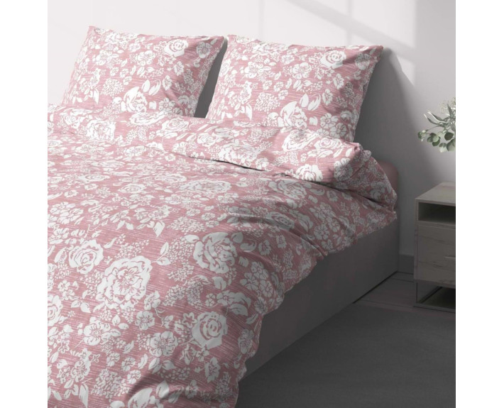 КПБ 1,5 сп. (надрукована /під 215*145 /пр 220*150 /нав 50*70 - 1 шт) Daisy [PROVANCE coral]