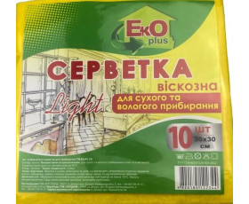 Серветки Універсальні (віскозні) 10шт. ЕКО