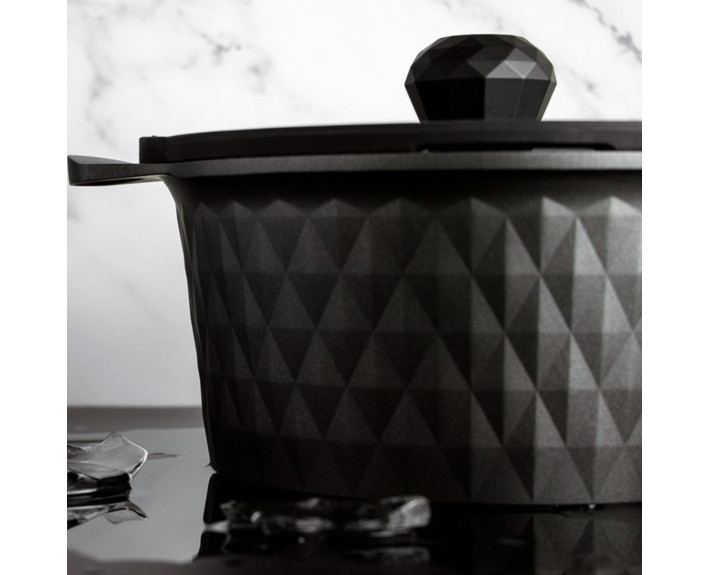 Каструля 'BLACK ICE' PEPPER (GREBLON C2) 4,4л. 24x12 см PR-6003