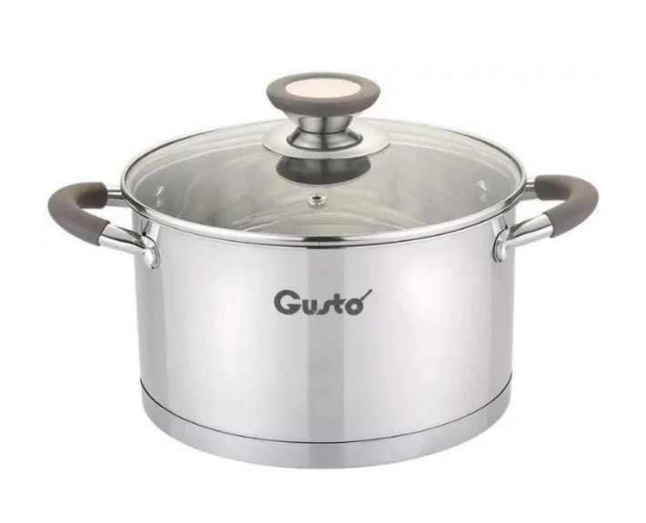 Кастрюля LEVEL GUSTO (с силиконовыми ручками), 20 см, 3,6 л GT-1103-20