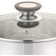Кастрюля LEVEL GUSTO (с силик.ручками), 22 см, 4,7 л GT-1103-22