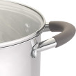 Кастрюля LEVEL GUSTO (с силик.ручками), 22 см, 4,7 л GT-1103-22