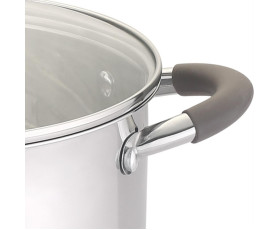 Каструля LEVEL GUSTO (з силік.ручками), 22 см, 4,7 л GT-1103-22