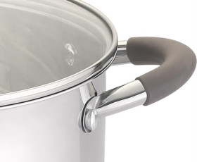 Каструля LEVEL GUSTO (з силік.ручками), 22 см, 4,7 л GT-1103-22