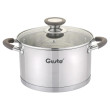 Каструля LEVEL GUSTO(з силік.ручками), 24 см, 6,1 л GT-1103-24