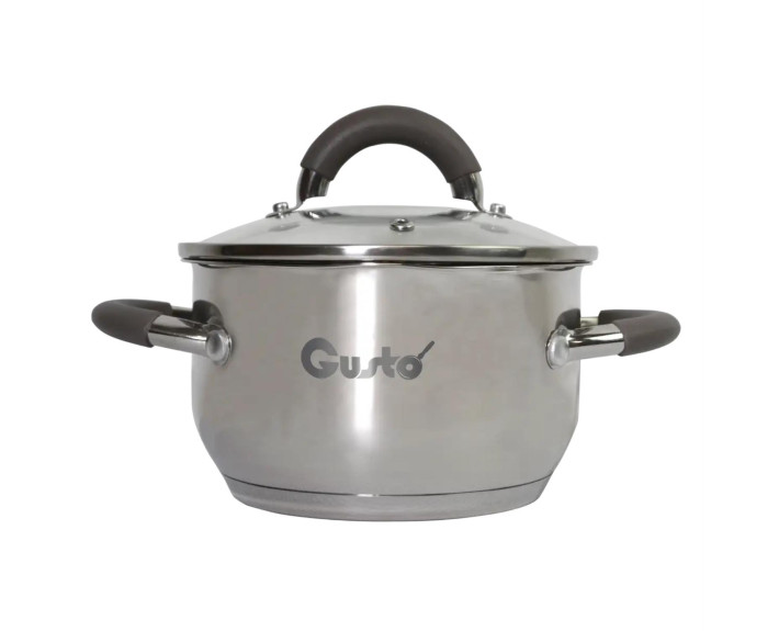 Каструля PRACTICO GUSTO (з силік.ручками), 16 см, 1,9 л GT-1102-16