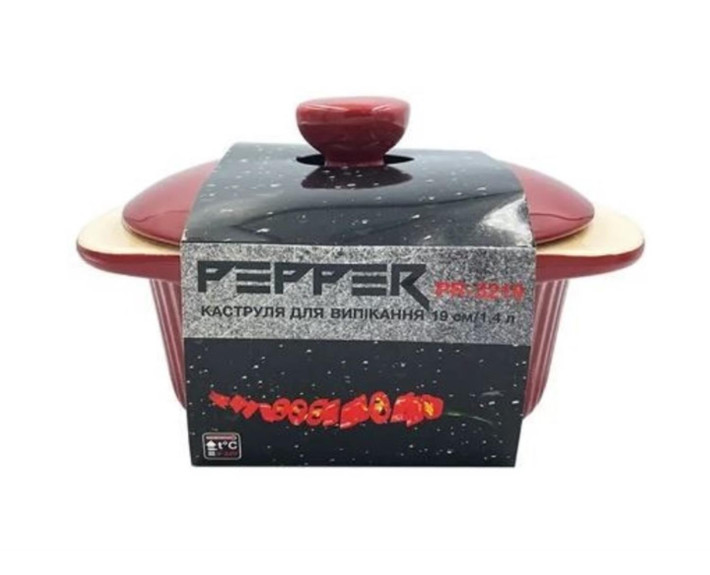 Каструля для випікання з кришкою PEPPER, 19 см, 1,4 л PR-3219