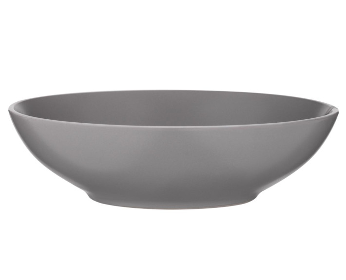 Тарелка суповая Ardesto Cremona Dusty grey, 20 см, керамика, серый