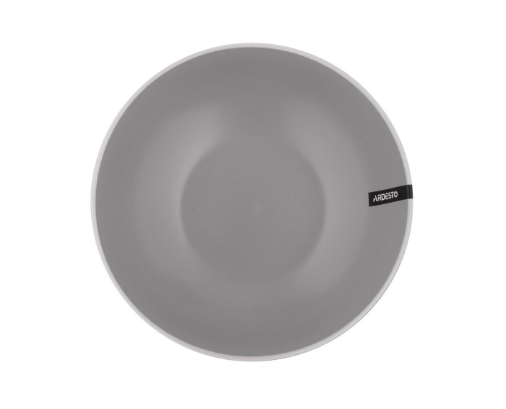 Тарелка суповая Ardesto Cremona Dusty grey, 20 см, керамика, серый