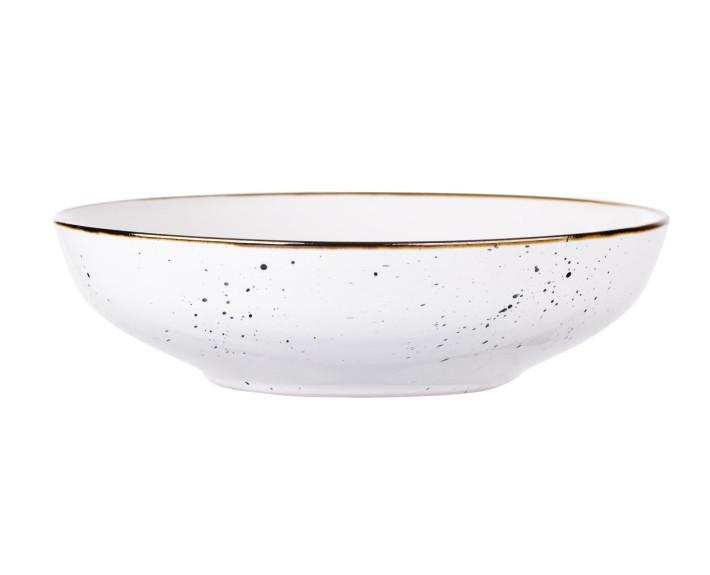 Тарілка супова Ardesto Bagheria Bright white, 20 см, кераміка, білий