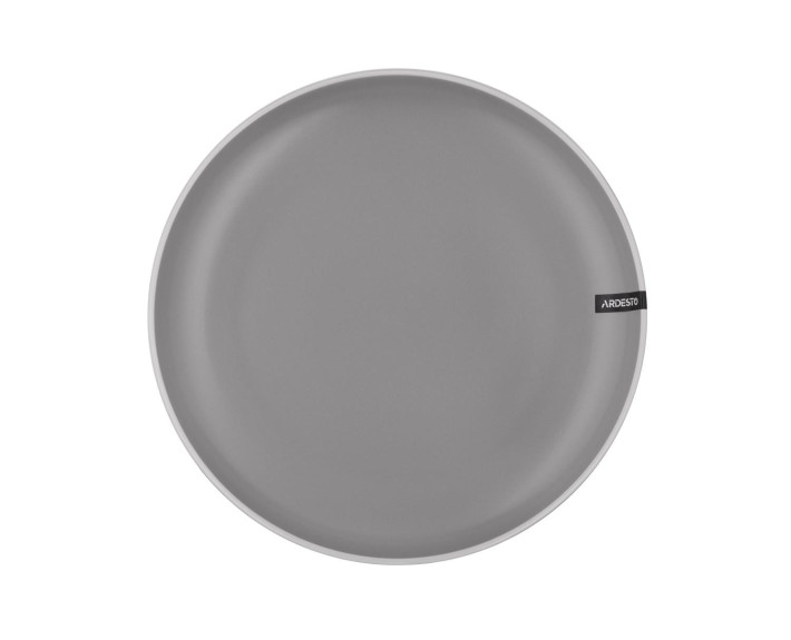 Тарілка обідня Ardesto Cremona Dusty grey, 26 см, кераміка, сірий