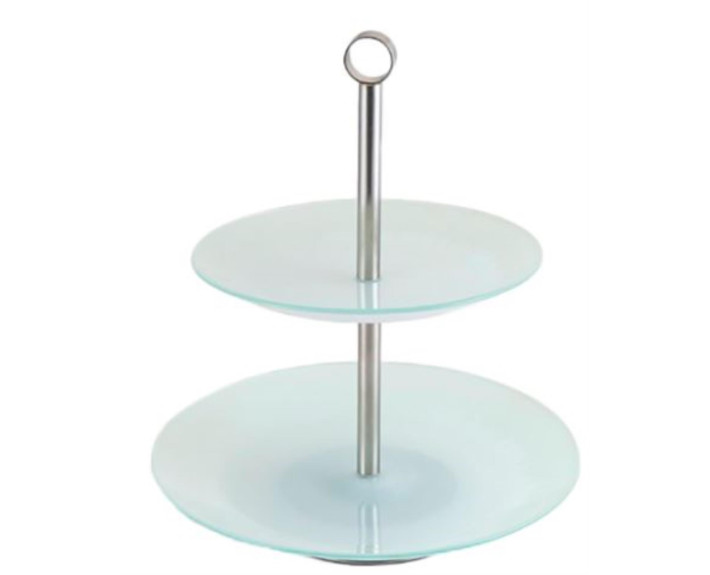 Блюдо VIVA SILVER BASE /2-ярус./ 25,20 см в уп.