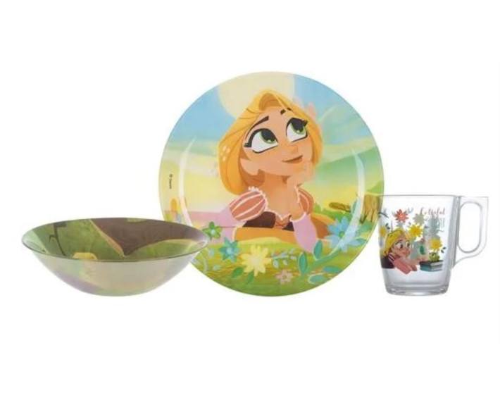 Набір посуду дит. LUMINARC DISNEY PRINCESS ROYAL /НАБІР /3 пр.короб