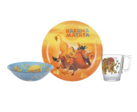 Набір посуду дит. LUMINARC DISNEY LION KING /НАБІР/3 пр.короб, ОАЕ