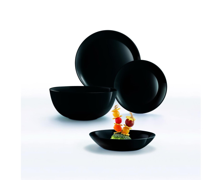 Тарілка десертна LUMINARC DIWALI BLACK 19 см, Франція