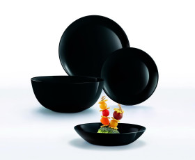 Тарелка десертная LUMINARC DIWALI BLACK 19 см, Франция