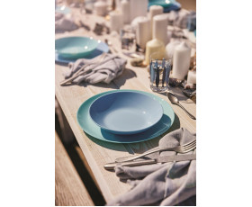 Тарелка обеденная LUMINARC DIWALI LIGHT TURQUOISE 25 см, Франция