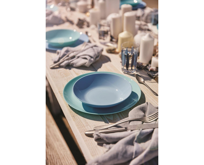 Тарелка обеденная LUMINARC DIWALI LIGHT TURQUOISE 25 см, Франция