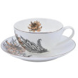 Чашка чайная & блюдце Astera.Charm.Floral Brown. 410мл. Цвет