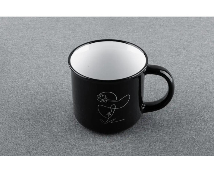 Чашка Lady in black Vittora 200мл VT-C-511200