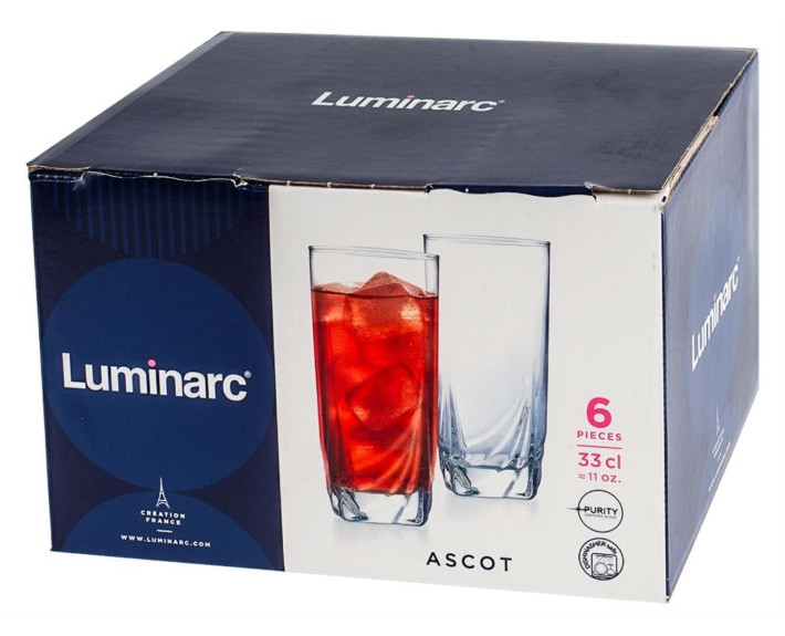 Набір: стакан високий ASCOT 330 мл, 6 шт, арт.N1308
