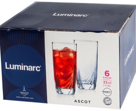 Набір: стакан високий ASCOT 330 мл, 6 шт, арт.N1308