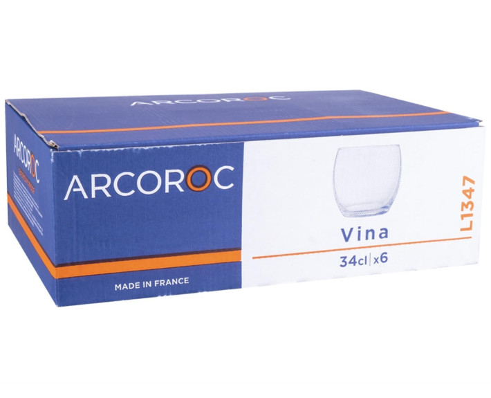Набор: стакан низкий "VINA" 340 мл, 6 шт., арт.L1347