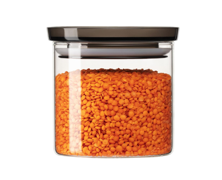Банка для зберігання Ardesto Fresh, 500 мл, скло, пластик, силікон