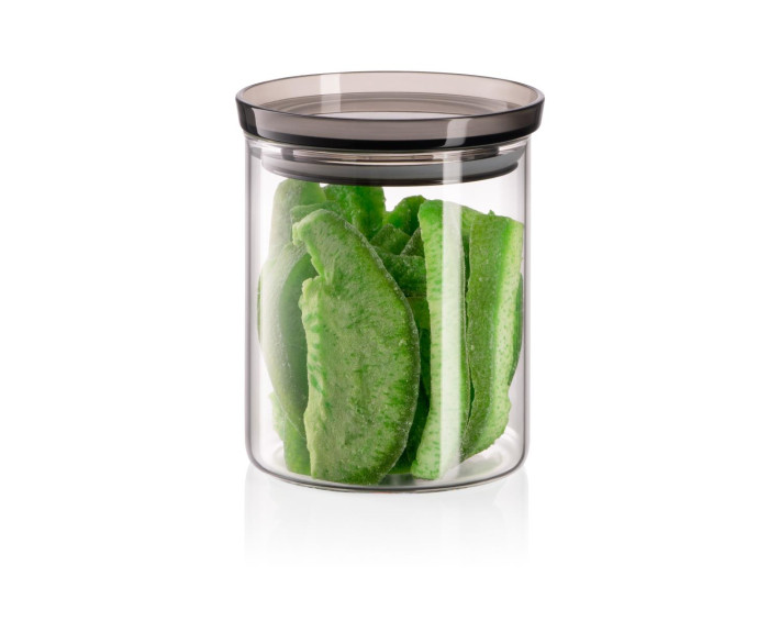 Банка для зберігання Ardesto Fresh, 700 мл, скло, пластик, прозорий