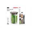 Банка для зберігання Ardesto Fresh, 700 мл, скло, пластик, прозорий