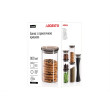 Банка для хранения Ardesto Fresh, 900 мл, стекло, пластик, прозрачный