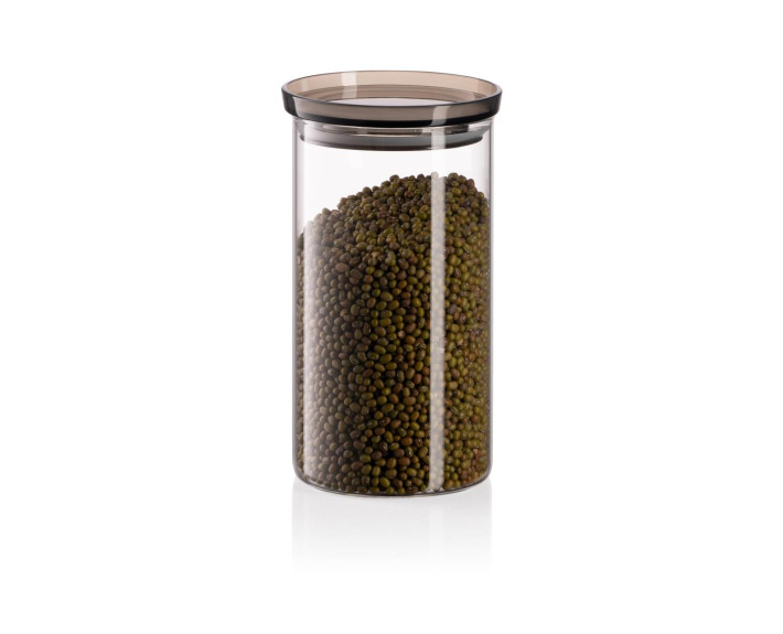 Банка для зберігання Ardesto Fresh, 1150 мл, скло, пластик, прозорий