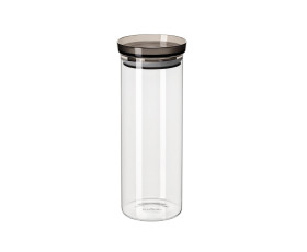 Банка для зберігання Ardesto Fresh, 1600 мл, скло, пластик, прозорий