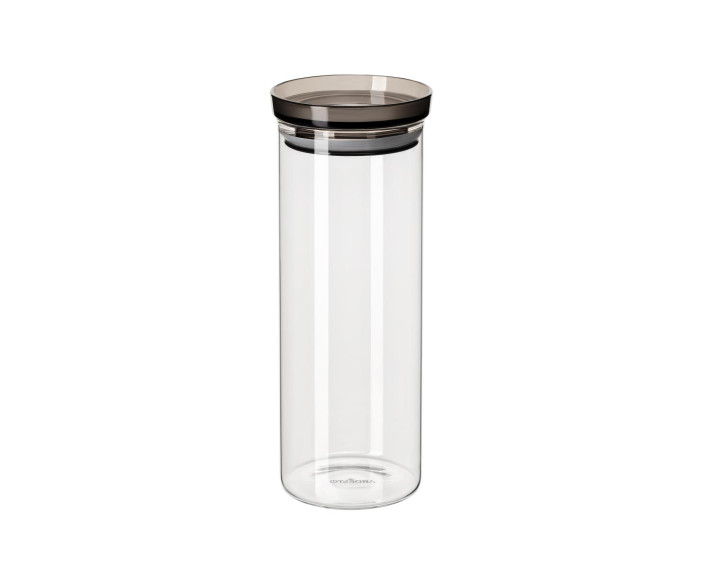 Банка для зберігання Ardesto Fresh, 1600 мл, скло, пластик, прозорий