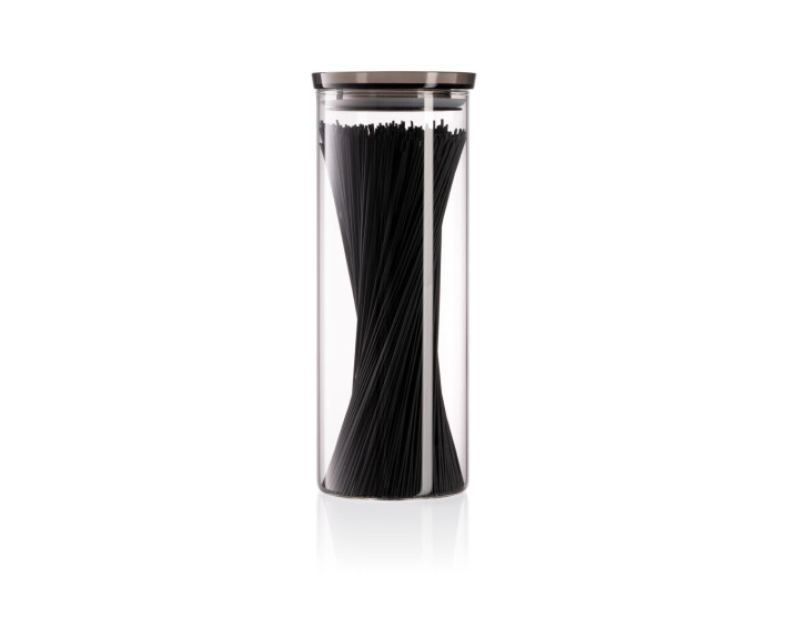 Банка для зберігання Ardesto Fresh, 1600 мл, скло, пластик, прозорий