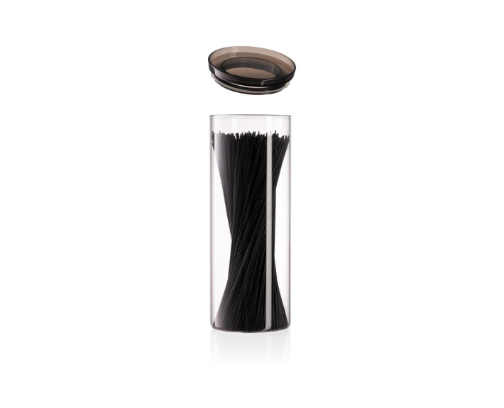 Банка для зберігання Ardesto Fresh, 1600 мл, скло, пластик, прозорий