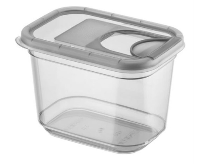 Пластиковый контейнер для сыпучих продуктов 1,3 л VIOLET HOUSE Transparente Black