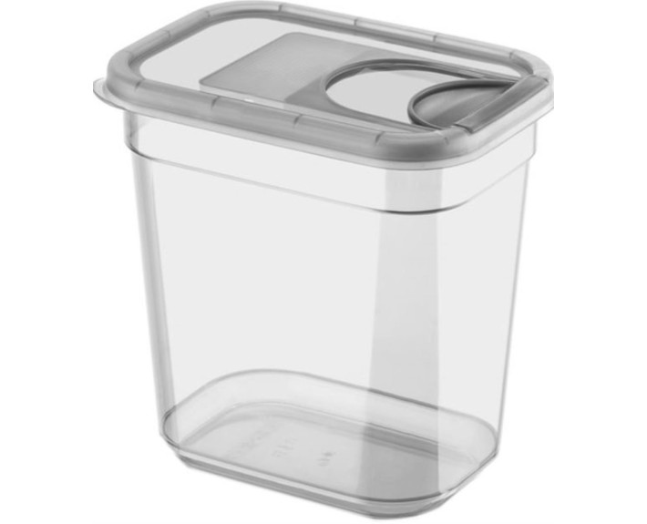 Контейнер пластиковий для сипучих 2,0 л VIOLET HOUSE 0372 Transparente Black
