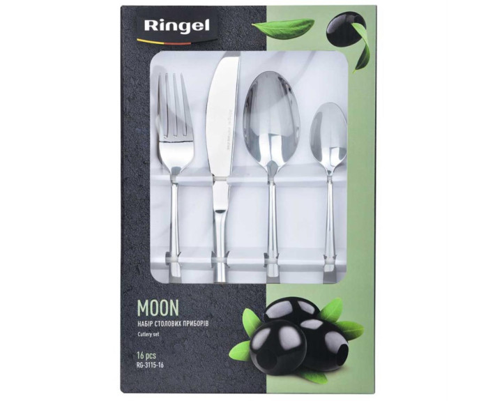 Столові прилади RINGEL MOON Набір столових приборів 16 пр.