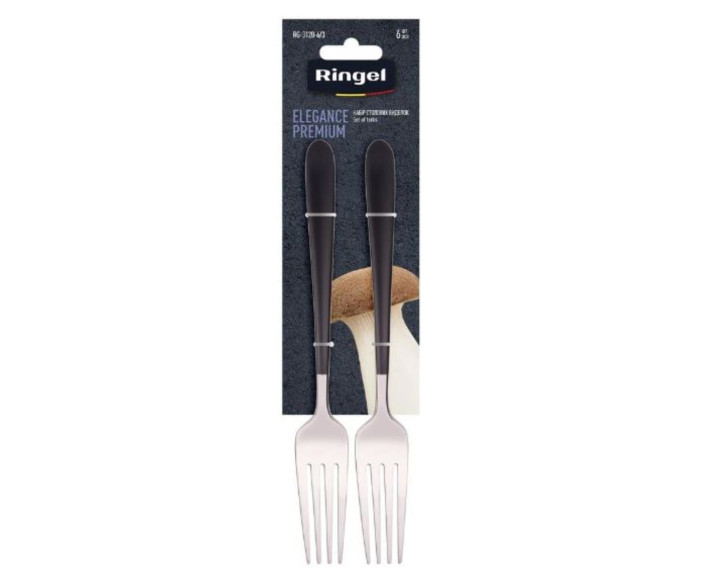 Посуда RINGEL Elegance Premium. Набор столовых вилок 6 шт. на блистере, Турция.