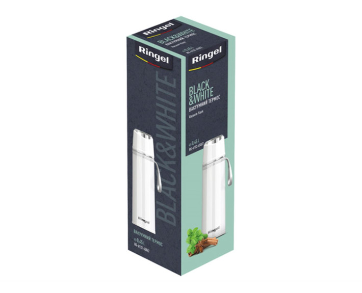 Термос RINGEL Black&White White 0.45 л